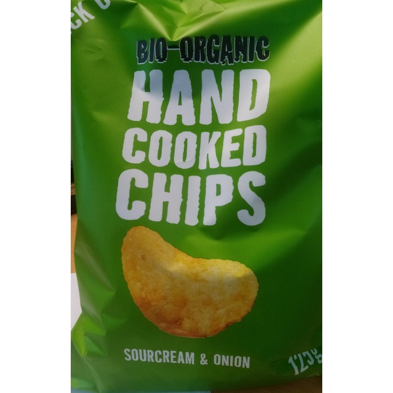 HAND COOKED CHIPS (SOURCREAM AND ONION) 125g